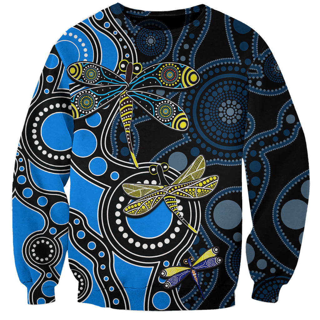 aboriginal-dragonfly-sweatshirt-blue-style