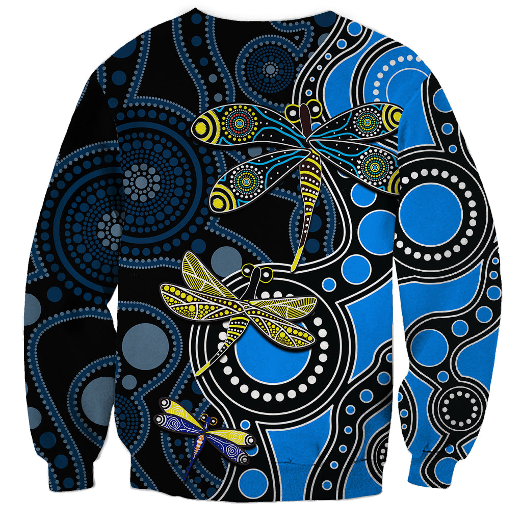 aboriginal-dragonfly-sweatshirt-blue-style