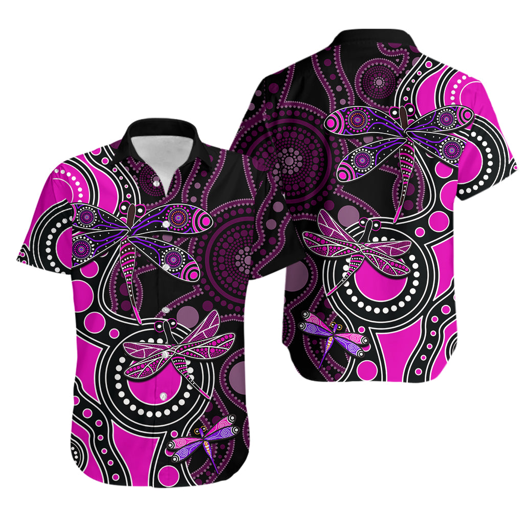 aboriginal-dragonfly-hawaiian-shirt-pink-style