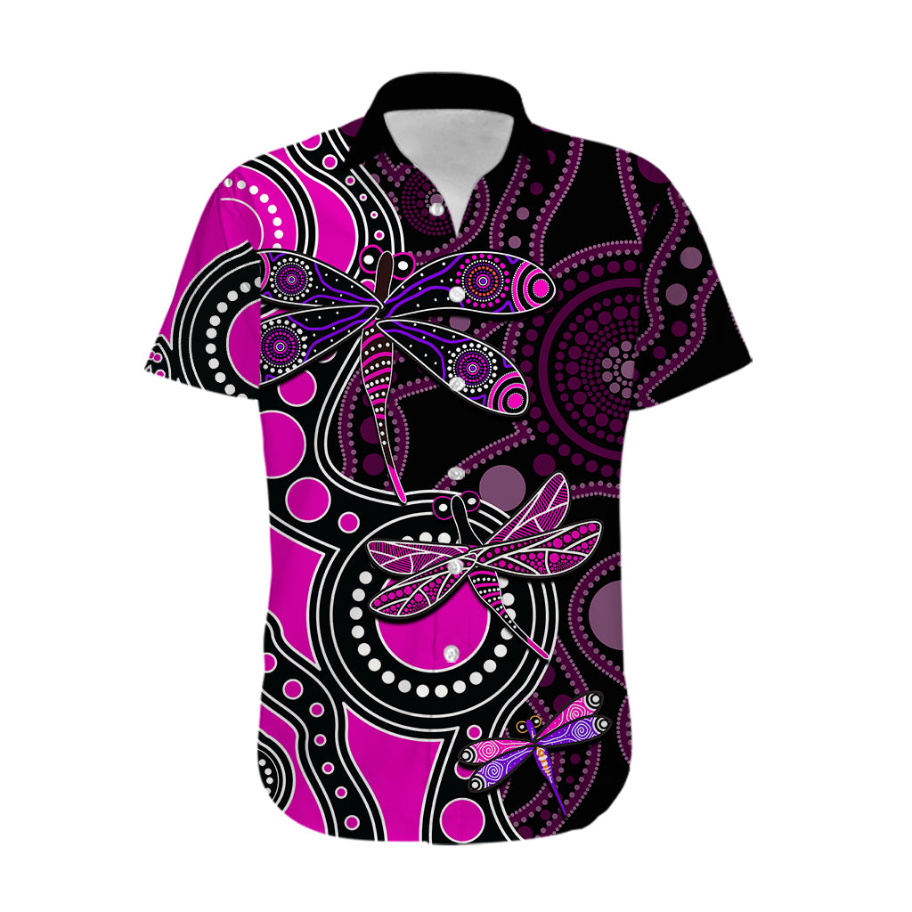 aboriginal-dragonfly-hawaiian-shirt-pink-style