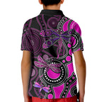 aboriginal-dragonfly-kid-polo-shirt-pink-style
