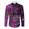 aboriginal-dragonfly-long-sleeve-button-shirt-pink-style