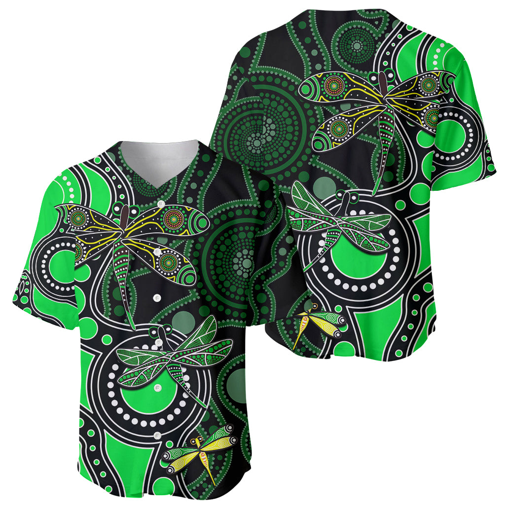 aboriginal-dragonfly-baseball-jersey-green-style
