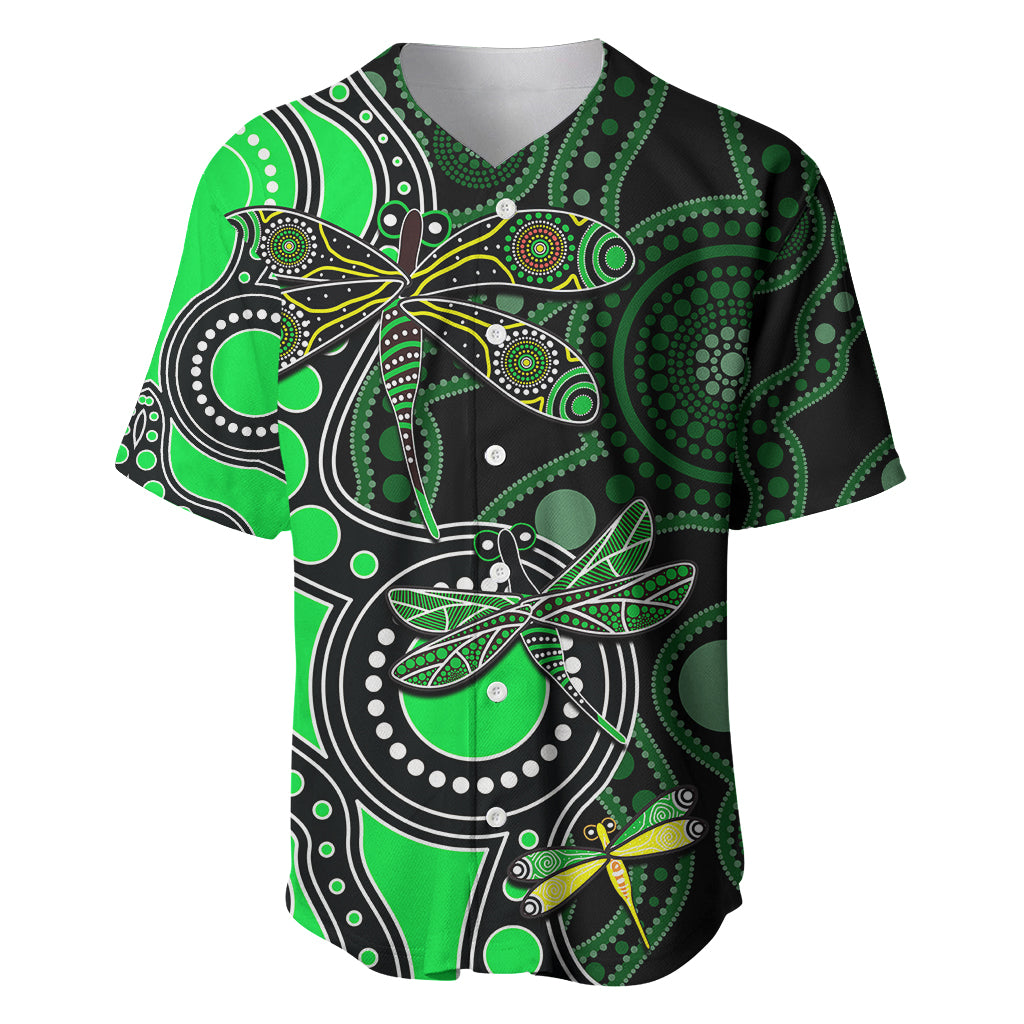 aboriginal-dragonfly-baseball-jersey-green-style