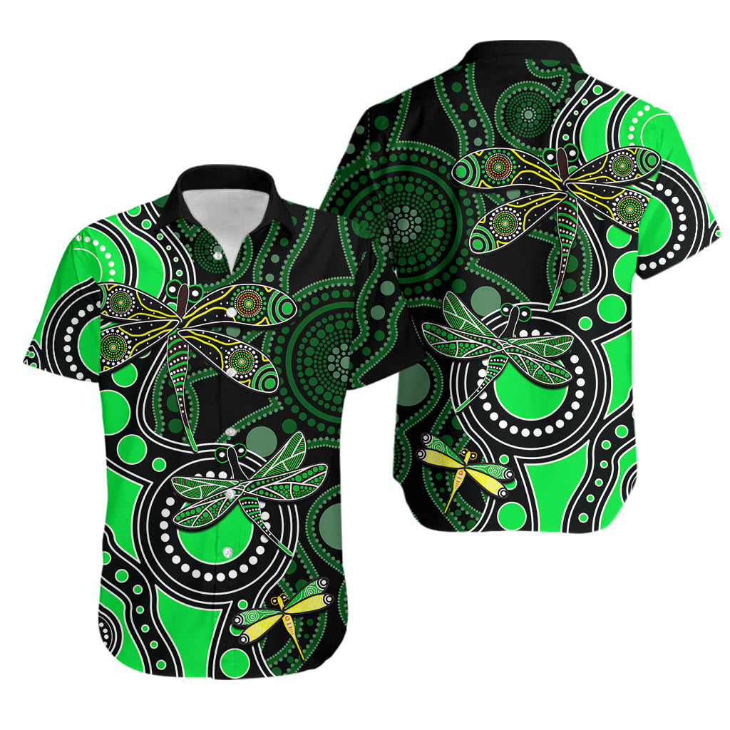 aboriginal-dragonfly-hawaiian-shirt-green-style