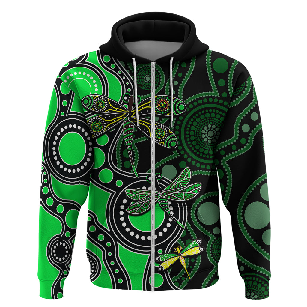 aboriginal-dragonfly-hoodie-green-style