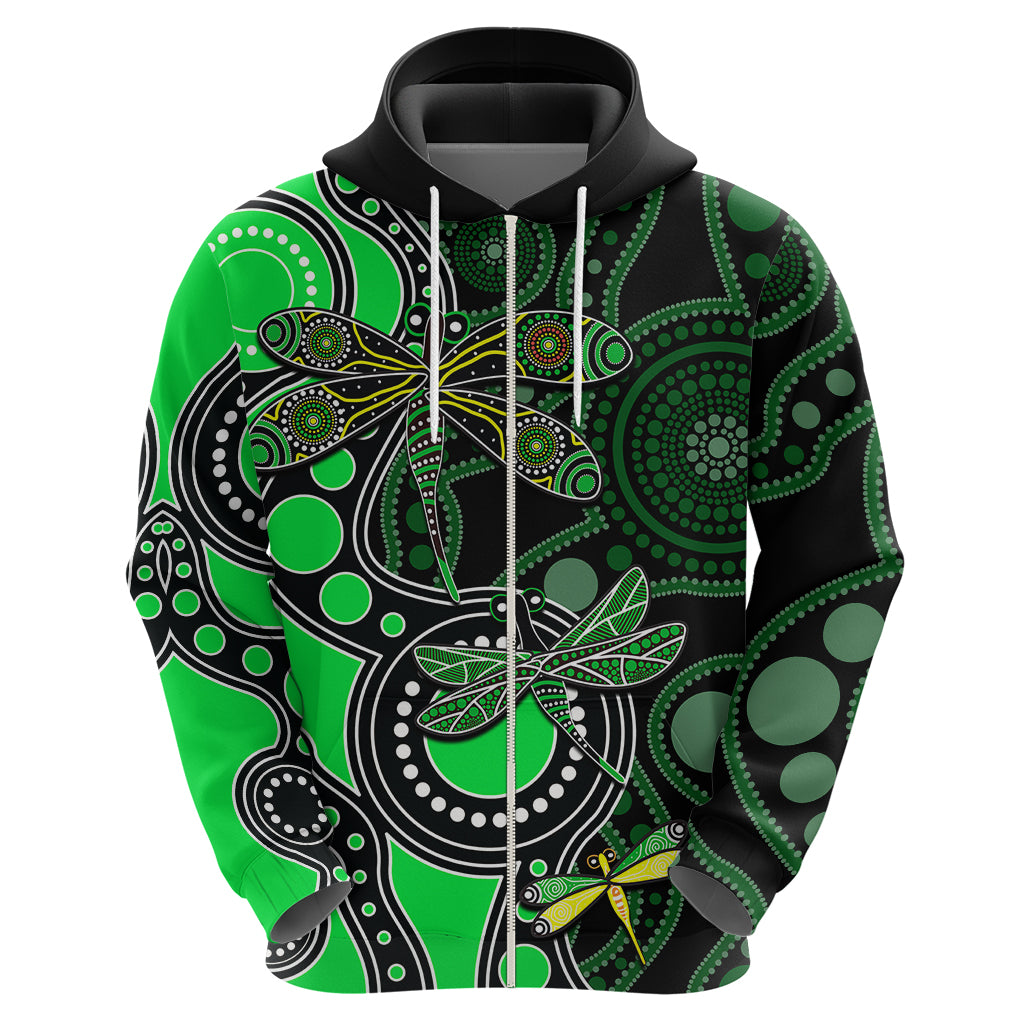 aboriginal-dragonfly-hoodie-green-style