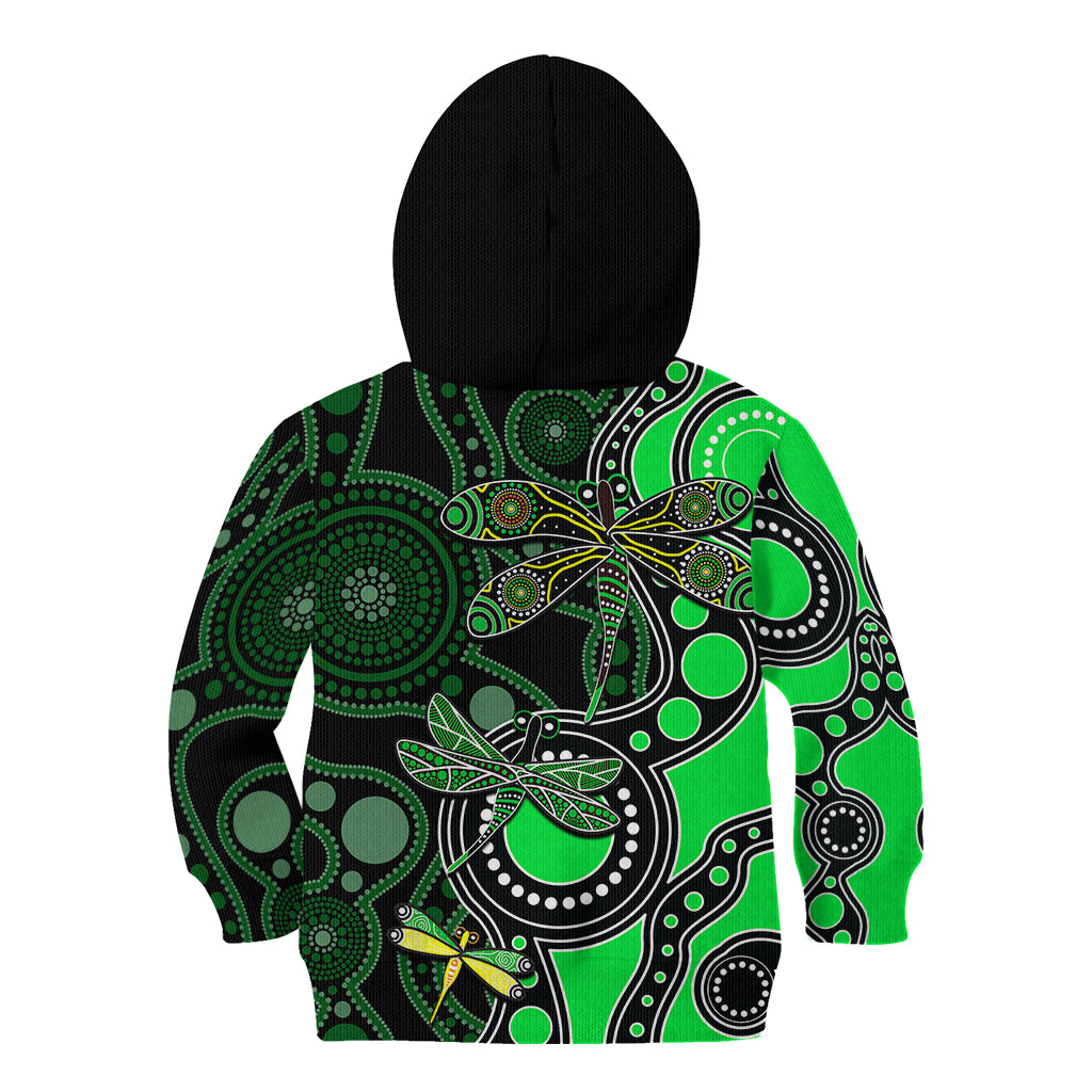 aboriginal-dragonfly-kid-hoodie-green-style