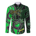 aboriginal-dragonfly-long-sleeve-button-shirt-green-style