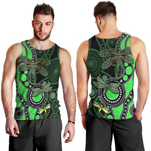 aboriginal-dragonfly-men-tank-top-green-style