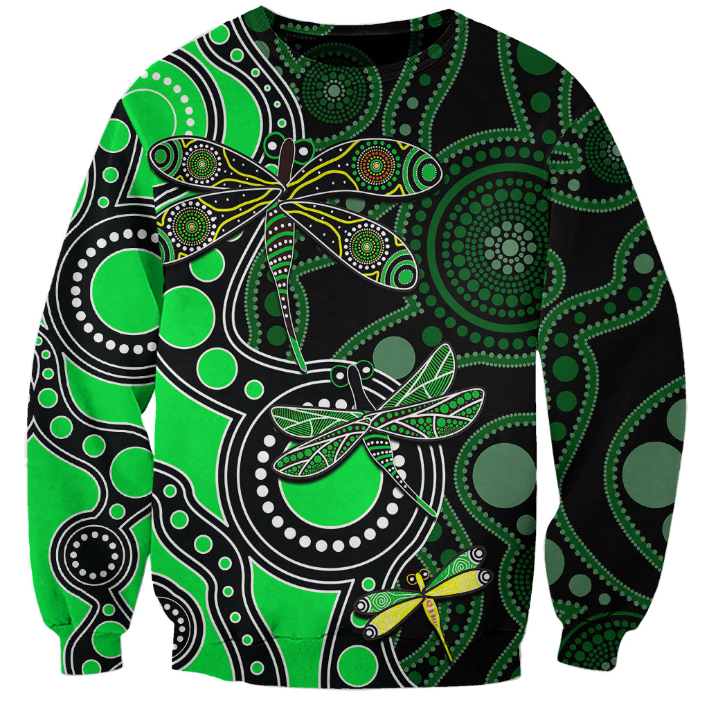 aboriginal-dragonfly-sweatshirt-green-style