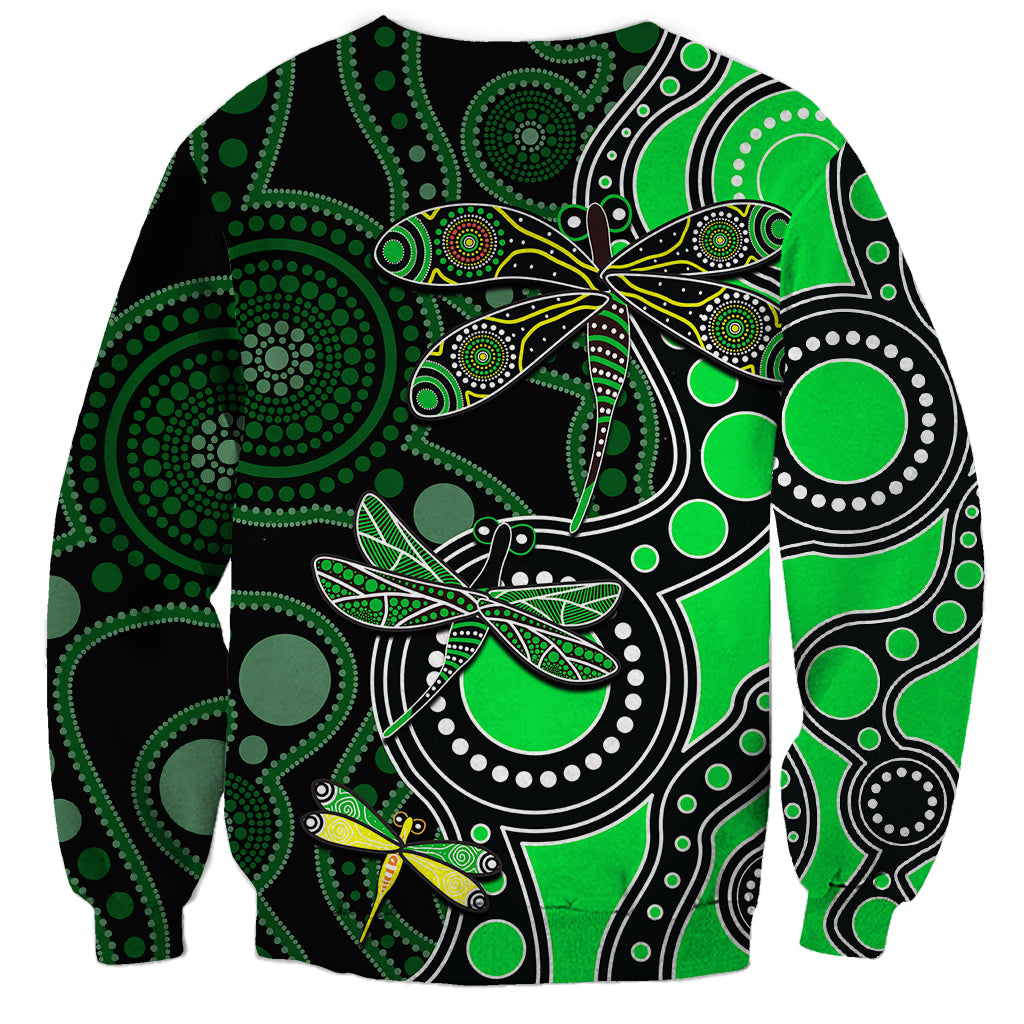 aboriginal-dragonfly-sweatshirt-green-style