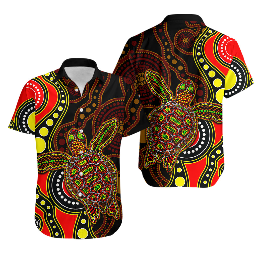 aboriginal-turtle-hawaiian-shirt-red-style