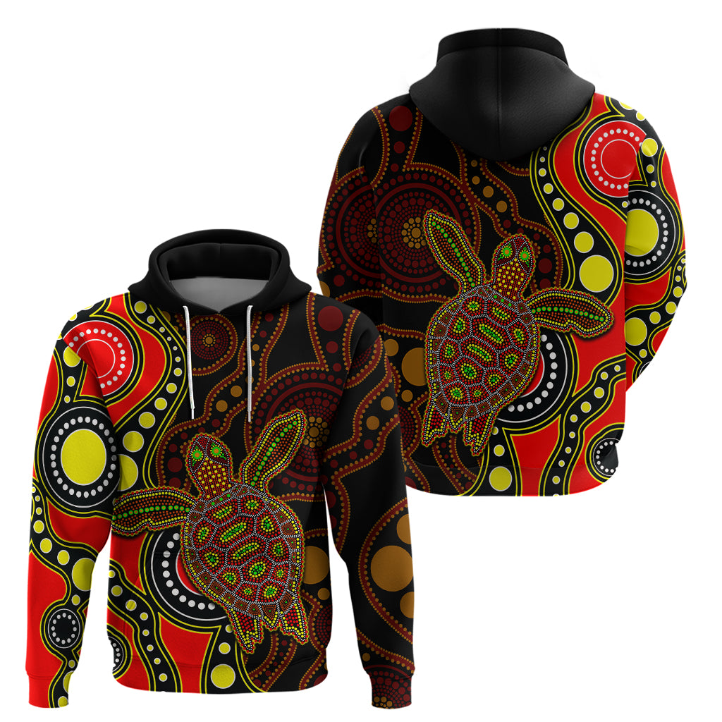 aboriginal-turtle-hoodie-red-style