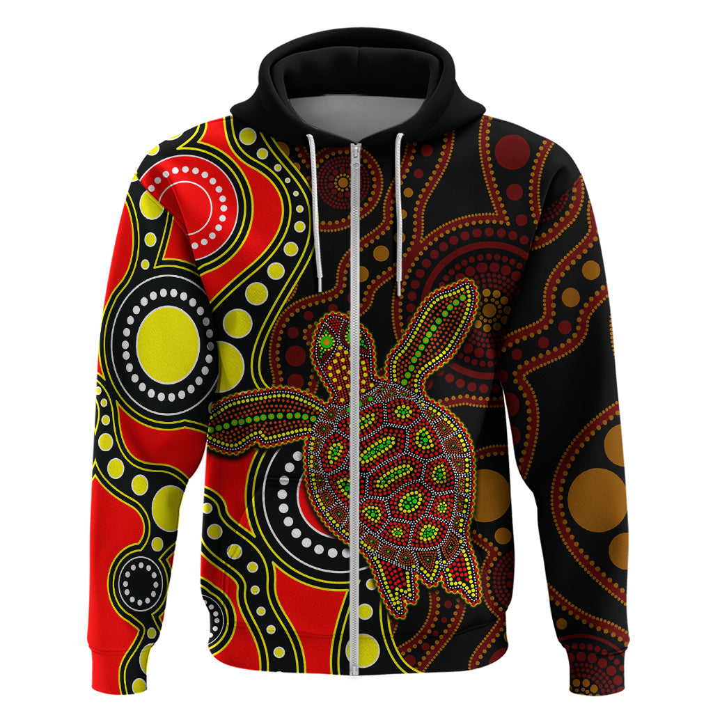 aboriginal-turtle-hoodie-red-style