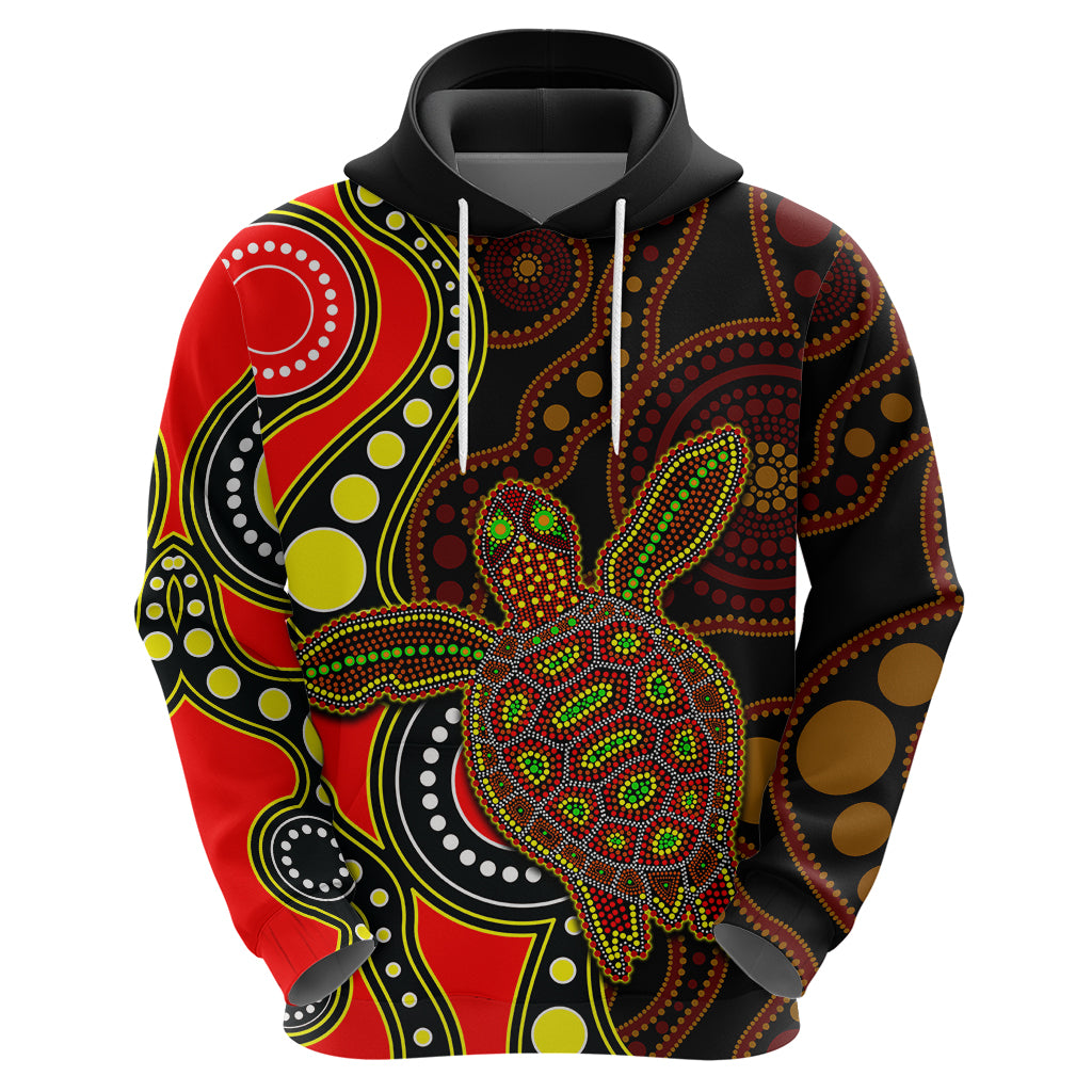 aboriginal-turtle-hoodie-red-style