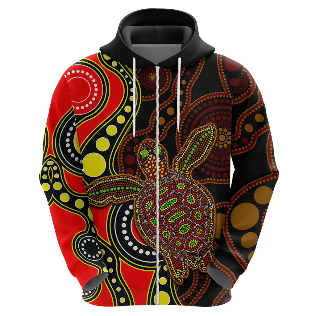 aboriginal-turtle-hoodie-red-style