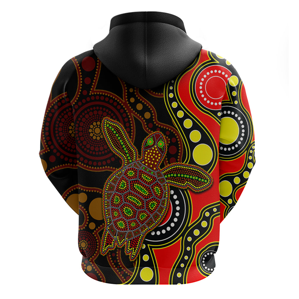 aboriginal-turtle-hoodie-red-style