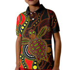 aboriginal-turtle-kid-polo-shirt-red-style