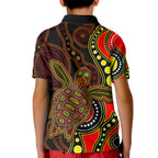 aboriginal-turtle-kid-polo-shirt-red-style