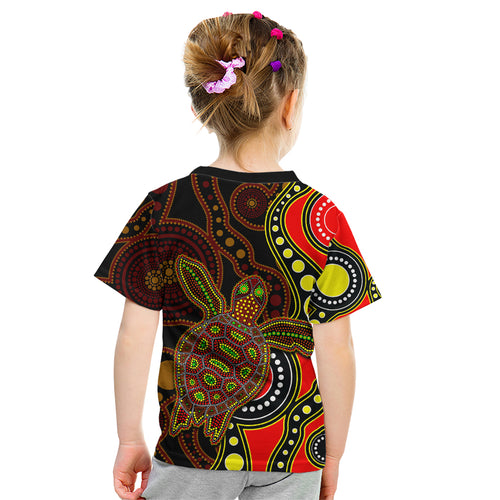 aboriginal-turtle-kid-t-shirt-red-style