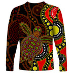 aboriginal-turtle-long-sleeve-shirt-red-style
