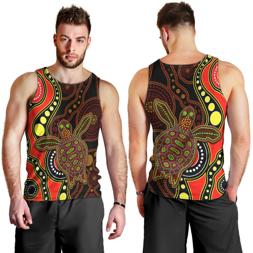 aboriginal-turtle-men-tank-top-red-style