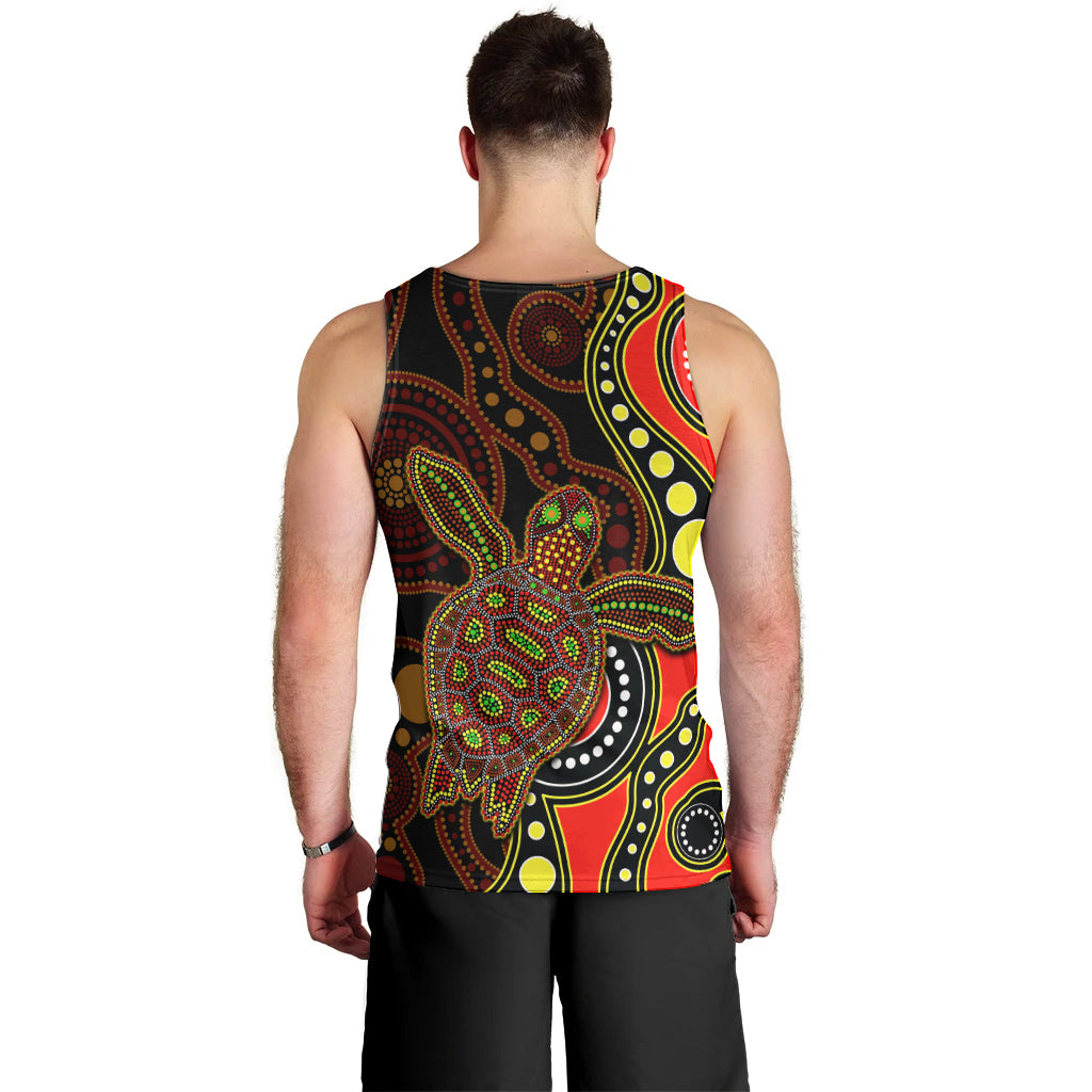 aboriginal-turtle-men-tank-top-red-style