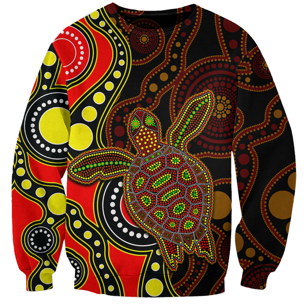 aboriginal-turtle-sweatshirt-red-style