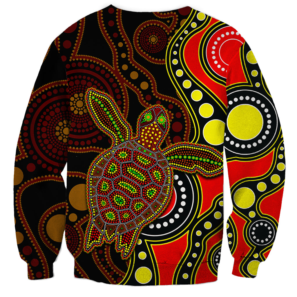 aboriginal-turtle-sweatshirt-red-style