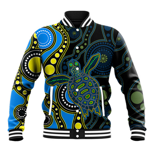 aboriginal-turtle-baseball-jacket-blue-style