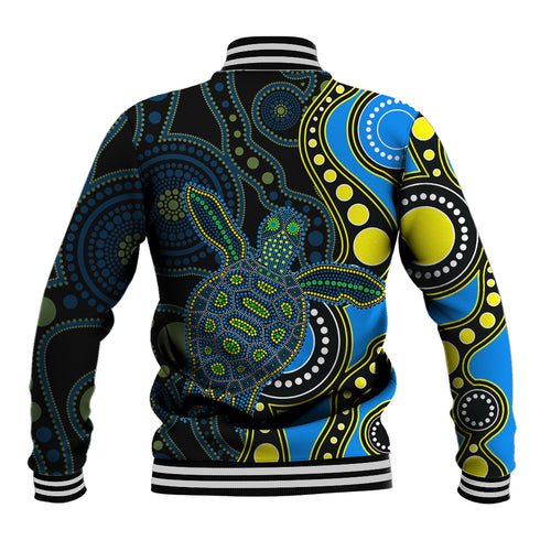 aboriginal-turtle-baseball-jacket-blue-style