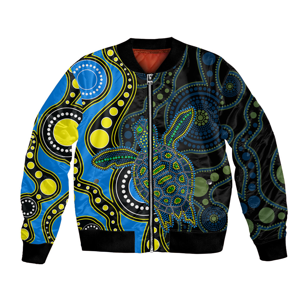aboriginal-turtle-bomber-jacket-blue-style