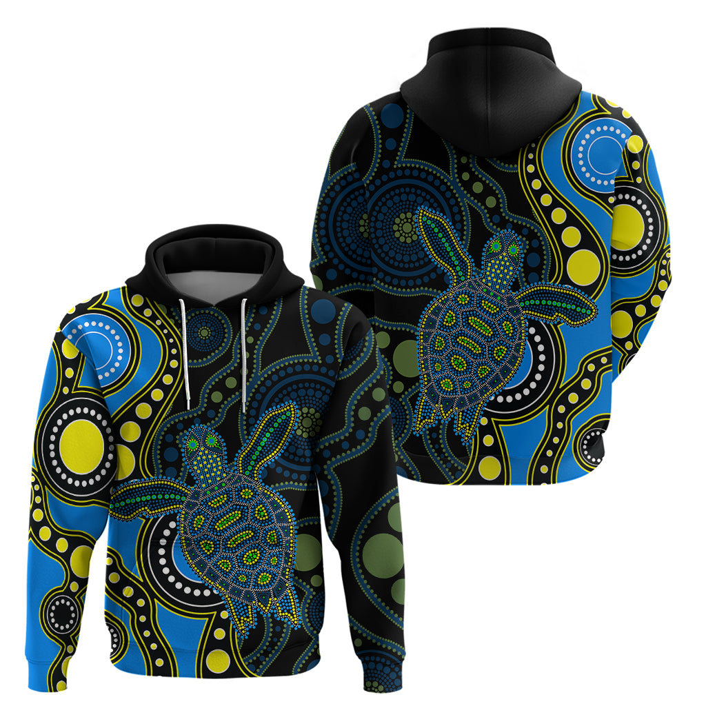 aboriginal-turtle-hoodie-blue-style