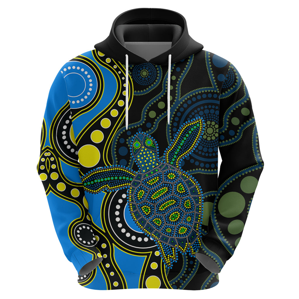aboriginal-turtle-hoodie-blue-style
