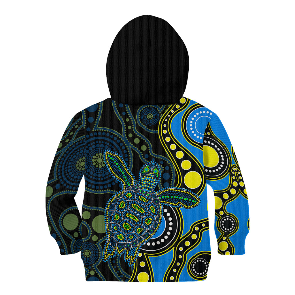 aboriginal-turtle-kid-hoodie-blue-style