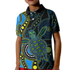 aboriginal-turtle-kid-polo-shirt-blue-style