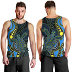 aboriginal-turtle-men-tank-top-blue-style