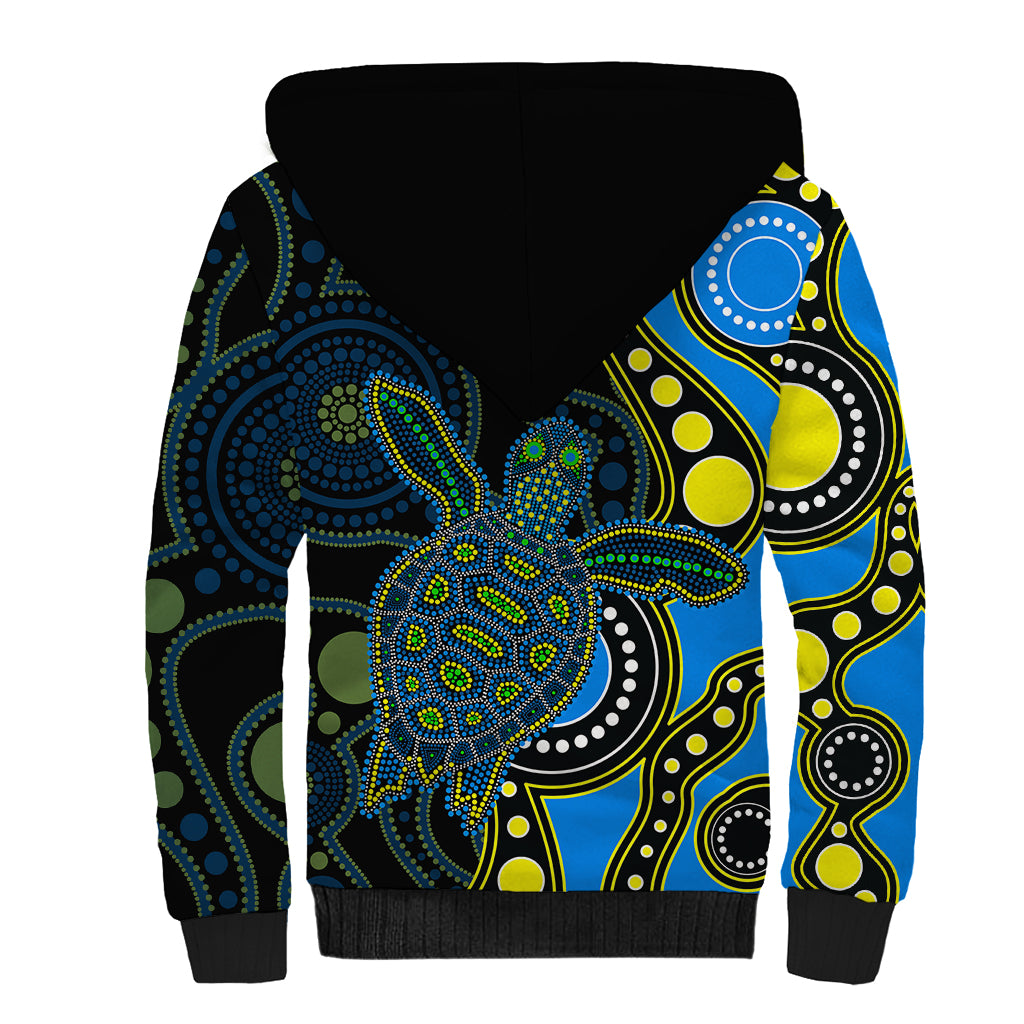 aboriginal-turtle-sherpa-hoodie-blue-style