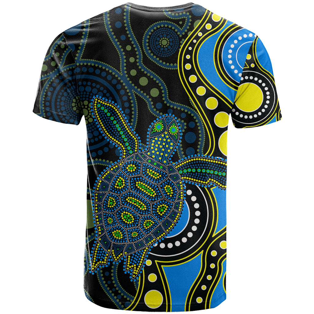 aboriginal-turtle-t-shirt-blue-style