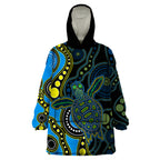 aboriginal-turtle-wearable-blanket-hoodie-blue-style