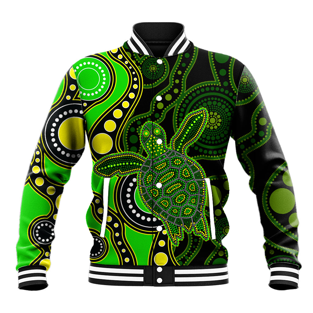 aboriginal-turtle-baseball-jacket-green-style