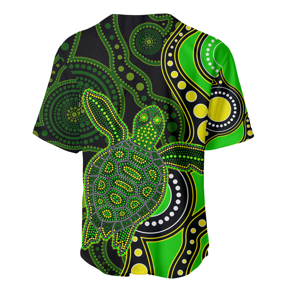 aboriginal-turtle-baseball-jersey-green-style