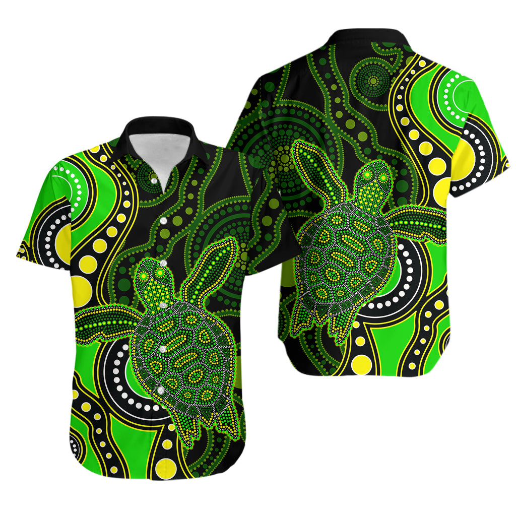 aboriginal-turtle-hawaiian-shirt-green-style