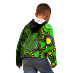 aboriginal-turtle-kid-hoodie-green-style