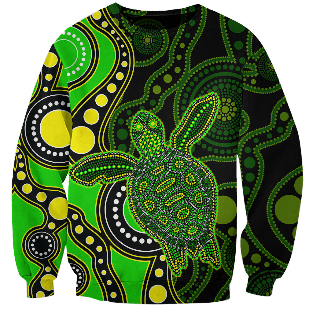 aboriginal-turtle-sweatshirt-green-style