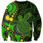 aboriginal-turtle-sweatshirt-green-style