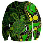 aboriginal-turtle-sweatshirt-green-style