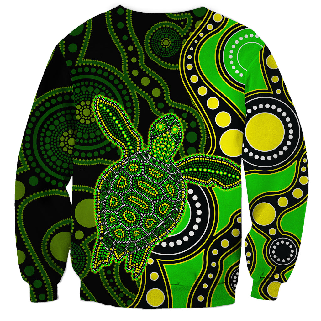 aboriginal-turtle-sweatshirt-green-style