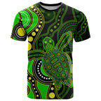 aboriginal-turtle-t-shirt-green-style